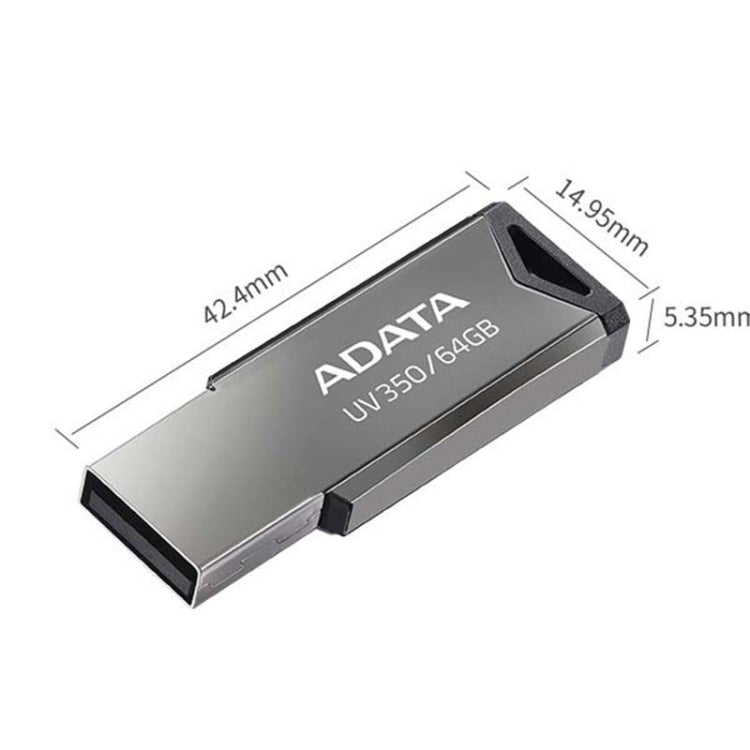 ADATA UV350 Car Speaker Office Storage USB3.2 U Disk, Capacity: 128GB - USB Flash Drives by ADATA | Online Shopping UK | buy2fix