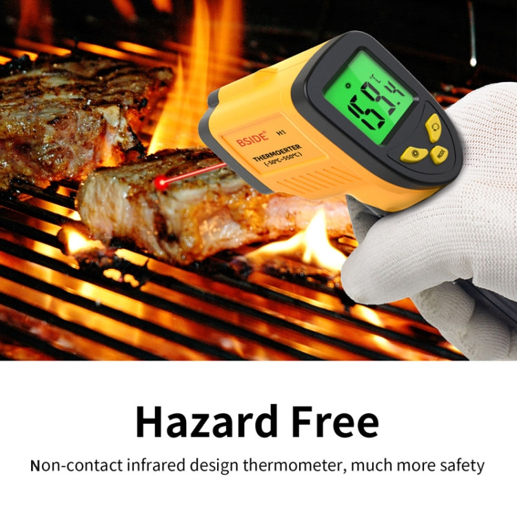 BSIDE H1 550 Degree Celsius Infrared Thermometer Handheld Non-Contact Thermometer - Thermostat & Thermometer by BSIDE | Online Shopping UK | buy2fix