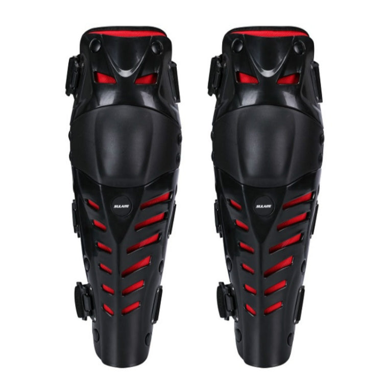 SULAITE Motocross Outdoor Sports Protective Gear Riding Windproof And Anti-Fall Activity Leggings Protector(Black Red) - Protective Gear by SULAITE | Online Shopping UK | buy2fix