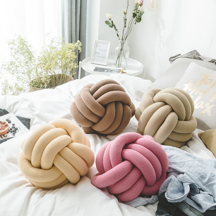 Hand-Made Knotted Ball Pillow, Size: Diameter: 25~30cm(Matcha) - Cushions & Pillows by buy2fix | Online Shopping UK | buy2fix