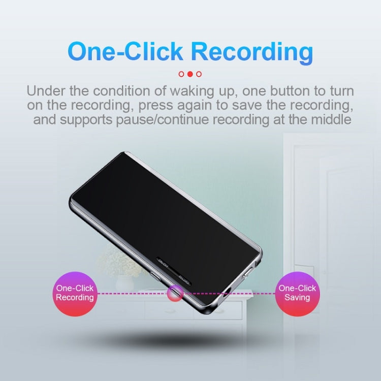 M13 High-Definition Noise Reduction Recorder Music MP4 Player, Support Recording / E-Book / TF Card Without Bluetooth(Black), Capacity: 4GB - Consumer Electronics by buy2fix | Online Shopping UK | buy2fix