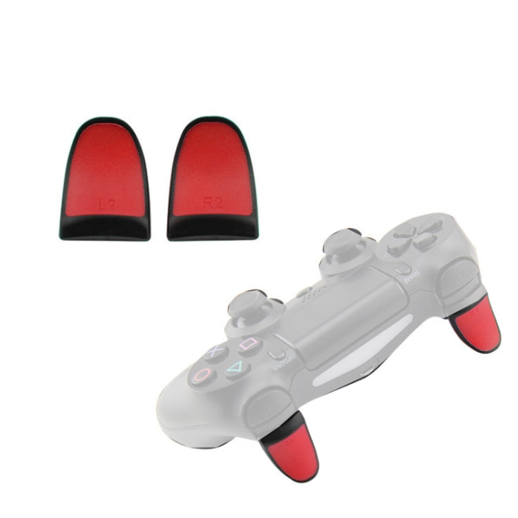 2 Pairs Gamepad Extended Buttons L2R2 Buttons Suitable For PS4(Red) - Gamepads by buy2fix | Online Shopping UK | buy2fix