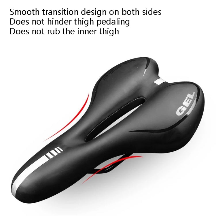 Silicone Bicycle Seat Mountain Bike Saddle Seat Cushion Comfortable Bicycle Accessories Equipment(Red) - Bicycle Saddle by buy2fix | Online Shopping UK | buy2fix