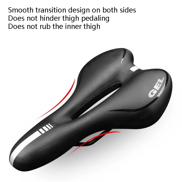 Silicone Bicycle Seat Mountain Bike Saddle Seat Cushion Comfortable Bicycle Accessories Equipment(Black) - Outdoor & Sports by buy2fix | Online Shopping UK | buy2fix