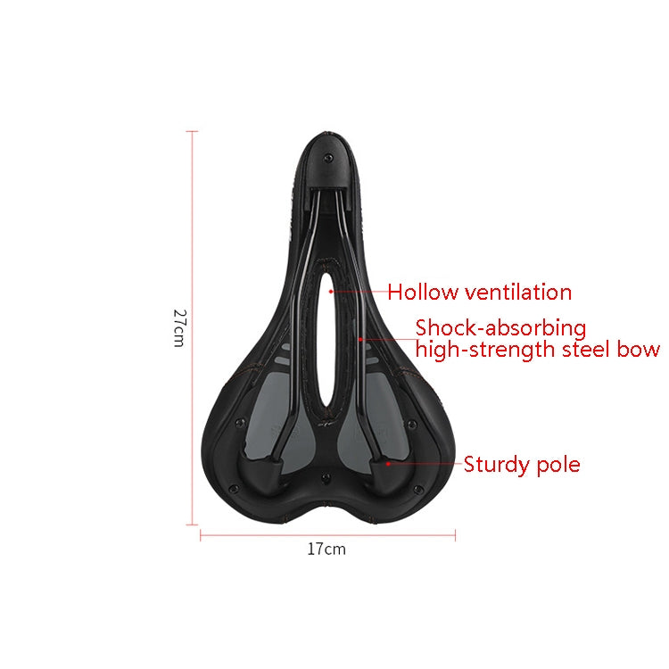 Wheel Up Mountain Bike Bicycle Seat Saddle Road Bike Bicycle Seat Accessories Equipment(Black) - Bicycle Saddle by Wheel Up | Online Shopping UK | buy2fix