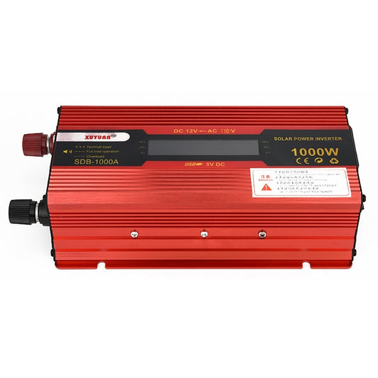 XUYUAN 1000W Car Inverter with Display Converter, Specification: 12V to 110V -  by XUYUAN | Online Shopping UK | buy2fix