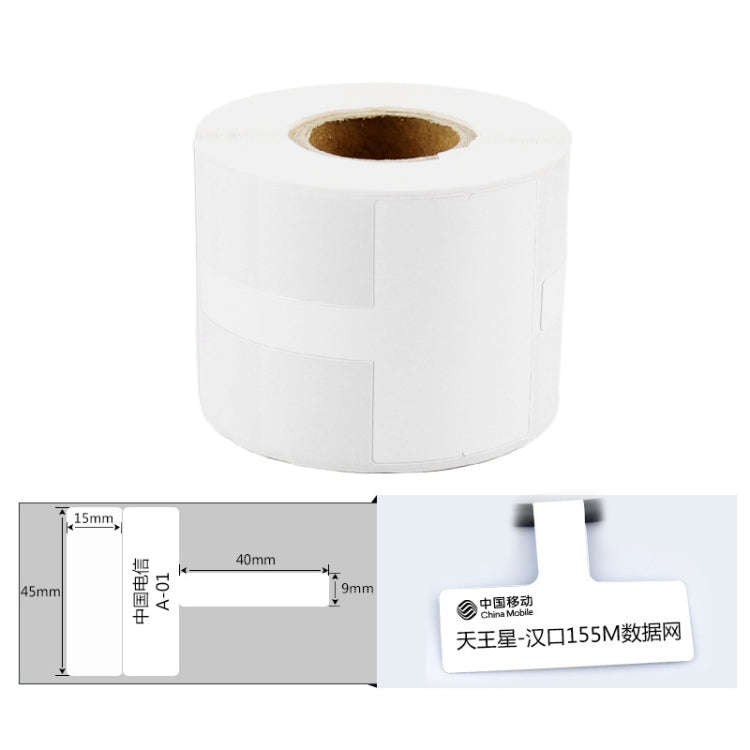 Printing Paper Cable Label For NIIMBOT B50 Labeling Machine(03T-White) - Printer Accessories by NIIMBOT | Online Shopping UK | buy2fix