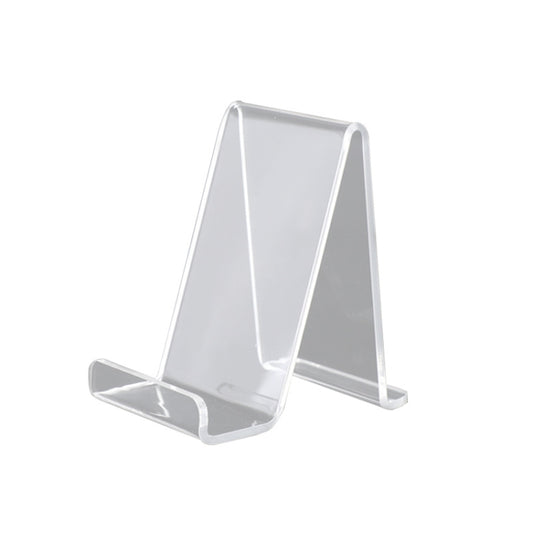QH-018 10 PCS Acrylic Transparent Mobile Phone Display Stand(Transparent) - Desktop Holder by buy2fix | Online Shopping UK | buy2fix