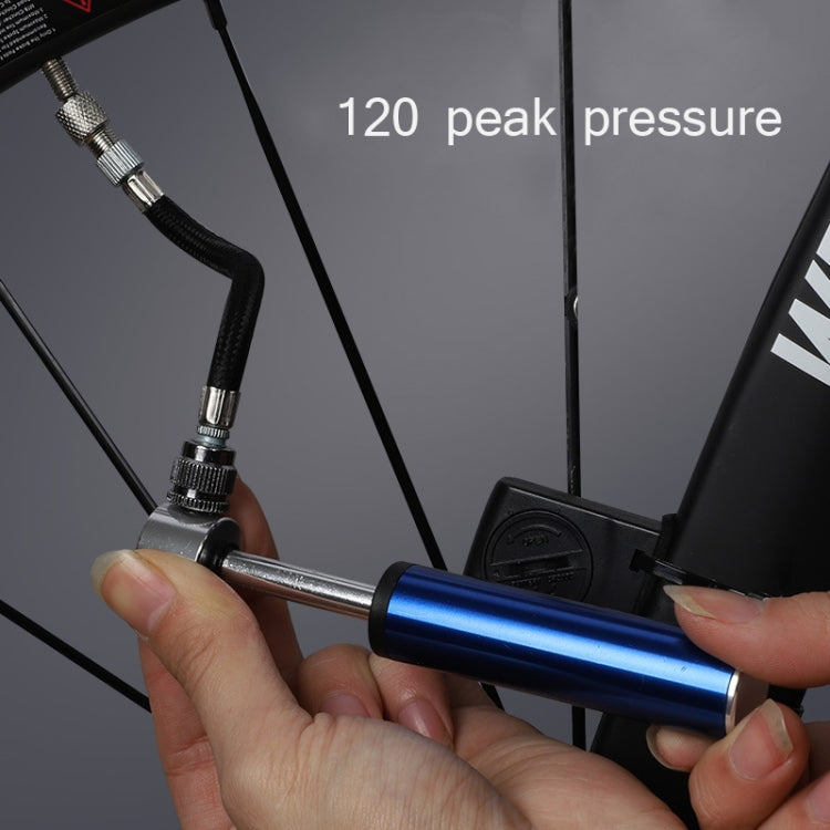 Bicycle Basketball Football Mini Portable High Pressure Inflator(Blue) - In Car by buy2fix | Online Shopping UK | buy2fix