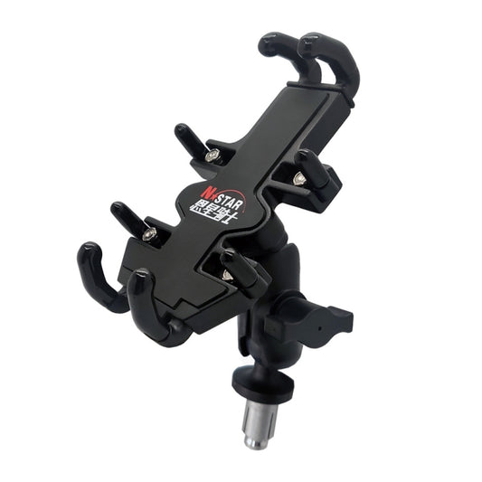 N-STAR NJN001 Motorcycle Bicycle Compatible Mobile Phone Bracket Aluminum Accessories Riding Equipment(With Expansion Head) - Holders by N-STAR | Online Shopping UK | buy2fix