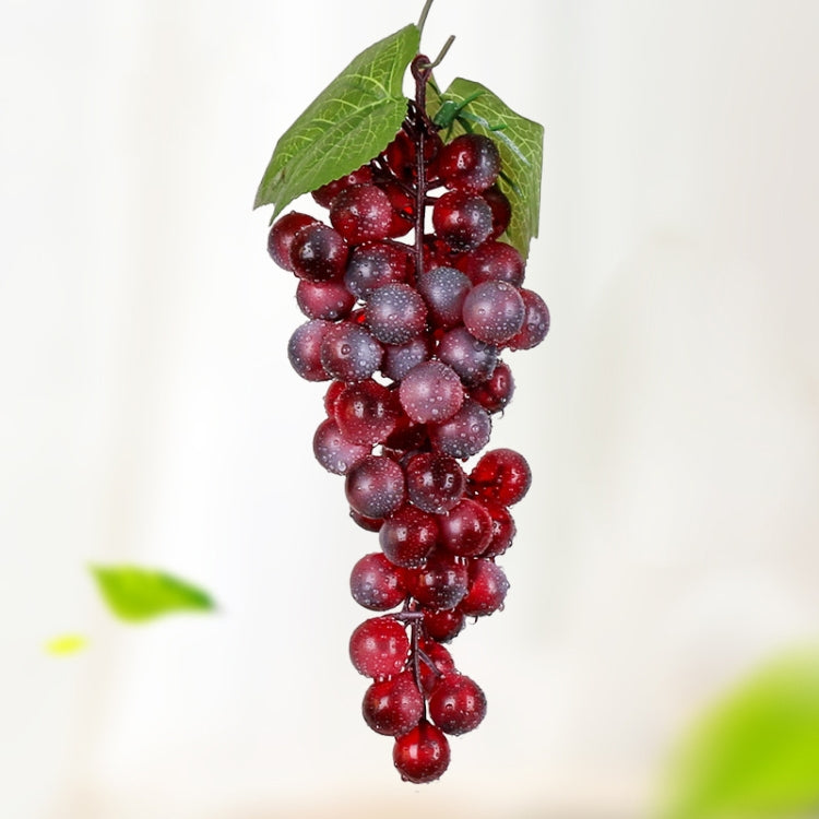 4 Bunches 60 Red Grapes Simulation Fruit Simulation Grapes PVC with Cream Grape Shoot Props - Camera Accessories by buy2fix | Online Shopping UK | buy2fix