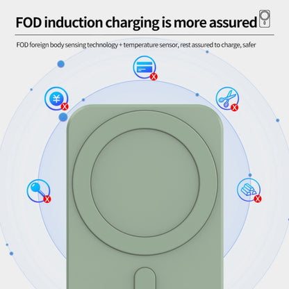 N16 10W Car Air Outlet + Suction Cup Magsafe Magnetic Wireless Charger Mobile Phone Holder For IPhone 12 Series(Green) - In Car by buy2fix | Online Shopping UK | buy2fix