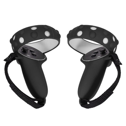 2 Sets GS092 Handle Controller Silicone Protective Cover Anti-Fall And Anti-Lost All-Inclusive Cover For Oculus Quest 2(Black) - VR Accessories by buy2fix | Online Shopping UK | buy2fix