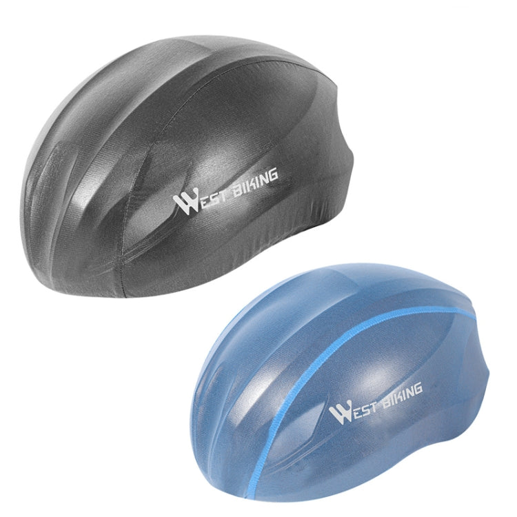 2 PCS WEST BIKING YP0708080 Mountain Road Bike Cycling Helmet Windproof Dustproof Reflective Rainproof Cover, Size: Free Size(Blue) - Protective Helmet & Masks by WEST BIKING | Online Shopping UK | buy2fix