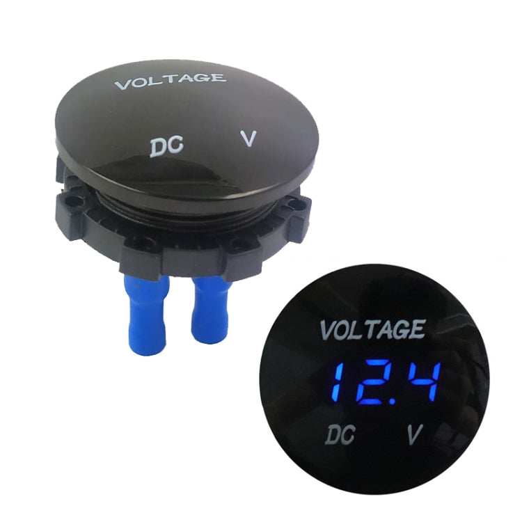 DC12-24V Automotive Battery DC Digital Display Voltage Meter Modified Measuring Instrument(Blue Light) - In Car by buy2fix | Online Shopping UK | buy2fix