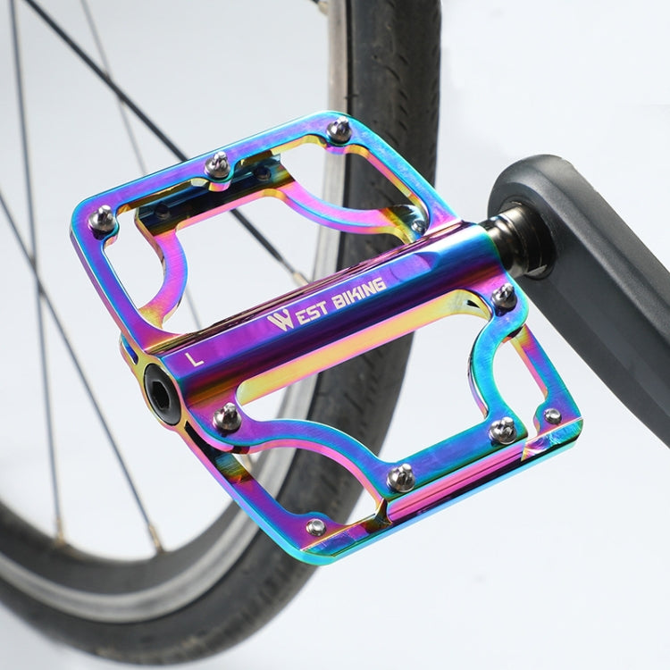 1 Pair WEST BIKING YP0802081 Mountain Road Bike Colorful Pedals(Colorful) - Outdoor & Sports by WEST BIKING | Online Shopping UK | buy2fix