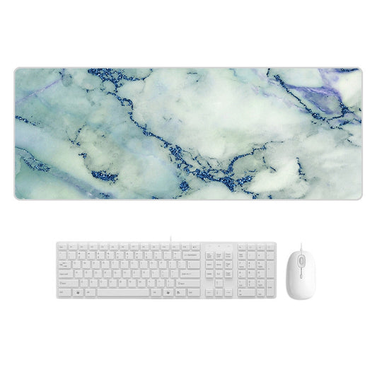 300x800x3mm Marbling Wear-Resistant Rubber Mouse Pad(Blue Crystal Marble) - Mouse Pads by buy2fix | Online Shopping UK | buy2fix