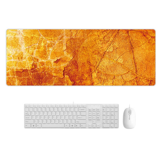 400x900x3mm Marbling Wear-Resistant Rubber Mouse Pad(Yellow Marble) - Mouse Pads by buy2fix | Online Shopping UK | buy2fix