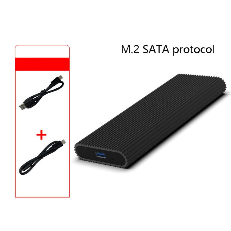 M.2 NVME / SATA Mobile Hard Disk Troll Type-C USB3.1 Gen2 Transport Solid State Drive Box, Style: NGFF Double Cable - Computer & Networking by buy2fix | Online Shopping UK | buy2fix