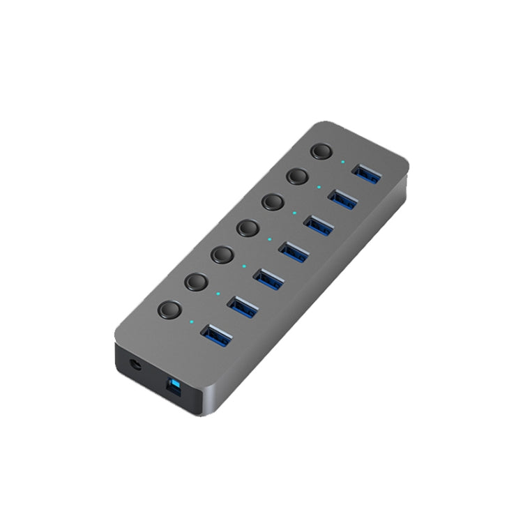 Blueendless USB Splitter Aluminum Alloy QC Fast Charge Expander, Number of interfaces: 7-port (12V2A Power) - USB HUB by Blueendless | Online Shopping UK | buy2fix