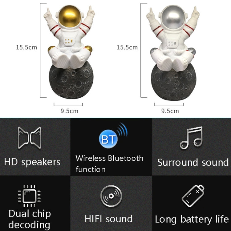 Wireless Bluetooth Small Speaker TWS Mini Portable Astronaut Audio(Gold) - Mini Speaker by buy2fix | Online Shopping UK | buy2fix