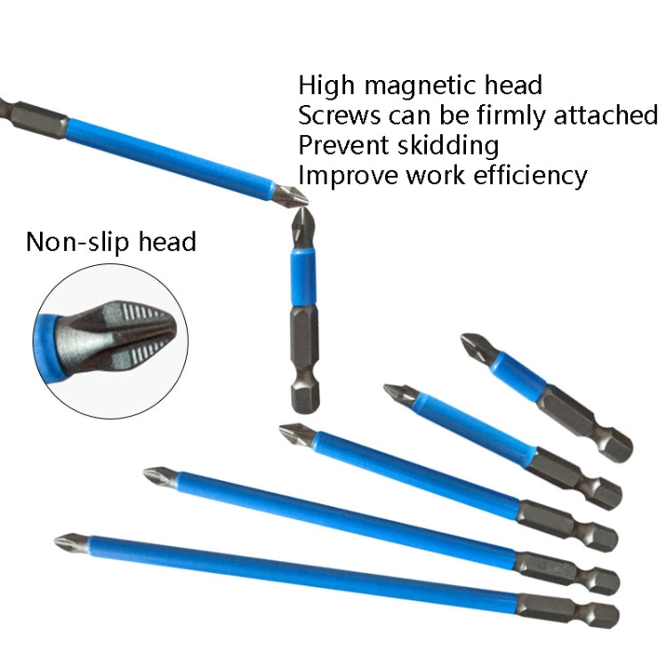 2 Sets 12 PCS 50mm Strong Magnetic Hand Drill Screwdriver Mouth Anti-Slip Screwdriver Bit - Drill & Drill Bits by buy2fix | Online Shopping UK | buy2fix