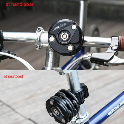 SAHOO Bicycle Anti-Theft Lock Mountain Bike Fixed Folding Lock Chain Lock Creative Hamburger Lock(Black) - Bicycle Locks & Bicycle Pumps by SAHOO | Online Shopping UK | buy2fix