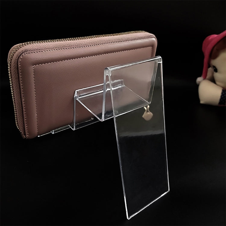 10 PCS Thickened Transparent Wallet Holder Plastic Phone Mask Display Stand Counter Display Stand,Specification: No. 3 1 Layer - Desktop Holder by buy2fix | Online Shopping UK | buy2fix