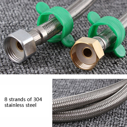 4 PCS 80cm Steel Hat 304 Stainless Steel Metal Knitting Hose Toilet Water Heater Hot And Cold Water High Pressure Pipe 4/8 inch DN15 Connecting Pipe - Home & Garden by buy2fix | Online Shopping UK | buy2fix