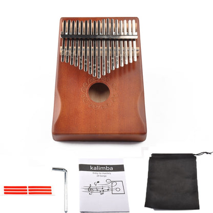 17-Tone Thumb Piano Kalimba Beginners Introduction Finger Piano, Colour: Brown Kit - Keyboard Instruments by buy2fix | Online Shopping UK | buy2fix