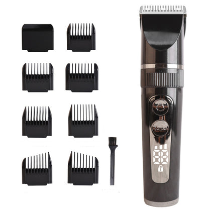 BF-868 LCD Digital Display Electric Hair Clipper Baby Children Adult Electric Hair Clipper Set(Black) - Hair Trimmer by buy2fix | Online Shopping UK | buy2fix