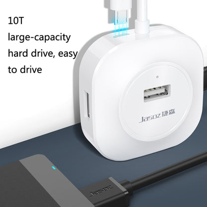 Jasoz High-Speed USB2.0 4-Ports HUB 1 to 4 Docking HUB, Colour: Black 0.3m - USB 2.0 HUB by Jasoz | Online Shopping UK | buy2fix