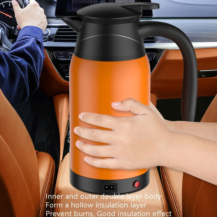 Car Heating Cup Electric Heating Cup Kettle(24V Steel Color) - In Car by buy2fix | Online Shopping UK | buy2fix
