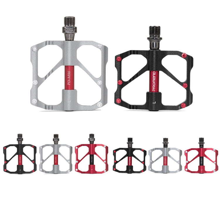 PD-R87C  1 Pair PROMEND Bicycle Road Bike Mountain Bike 3 Palin Carbon Fiber Bearing Pedal(Red) - Outdoor & Sports by PROMEND | Online Shopping UK | buy2fix
