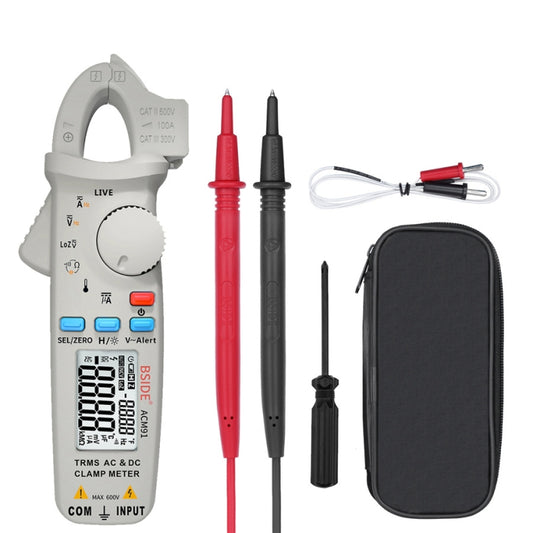 BSIDE ACM91 Digital Clamp Meter AC/DC Current 1mA True RMS Auto Range  Capacitor Tester Multimeter(Grey) - Consumer Electronics by BSIDE | Online Shopping UK | buy2fix