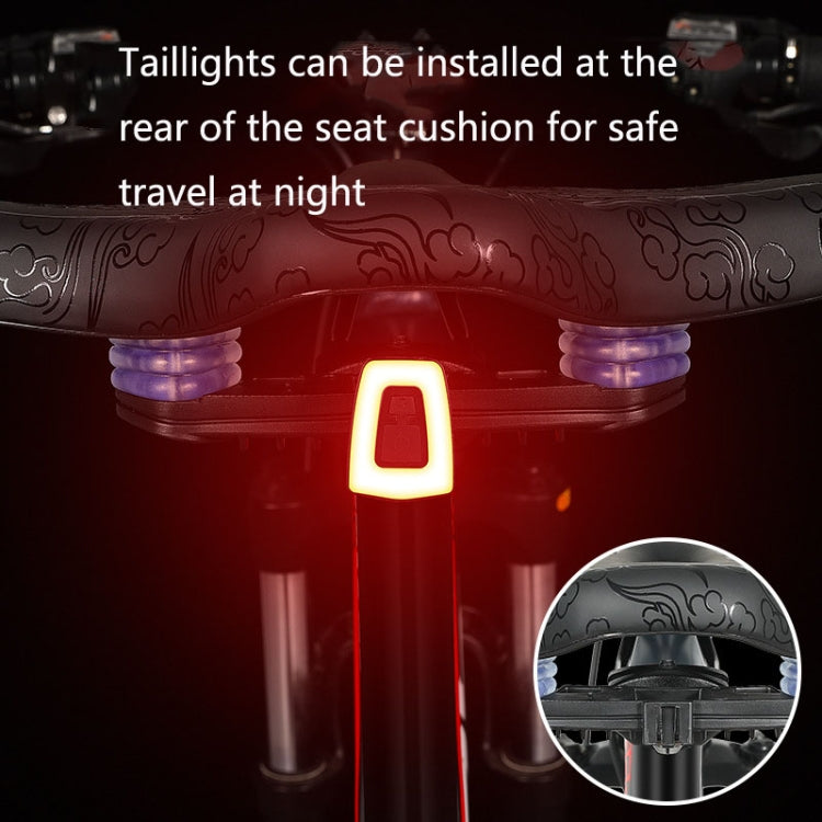 WEST BIKING YP1602797 Bicycle Hollow Seat Night Riding With Warning Tail Light Seat(Phoenix) - Outdoor & Sports by WEST BIKING | Online Shopping UK | buy2fix