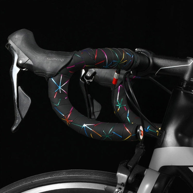 1 Pair WEST BIKING YP0804059 Road Bike Color Line Bar Belt PU Non-Slip Riding Bar Belt(Black Color) - Decorative Accessories by WEST BIKING | Online Shopping UK | buy2fix