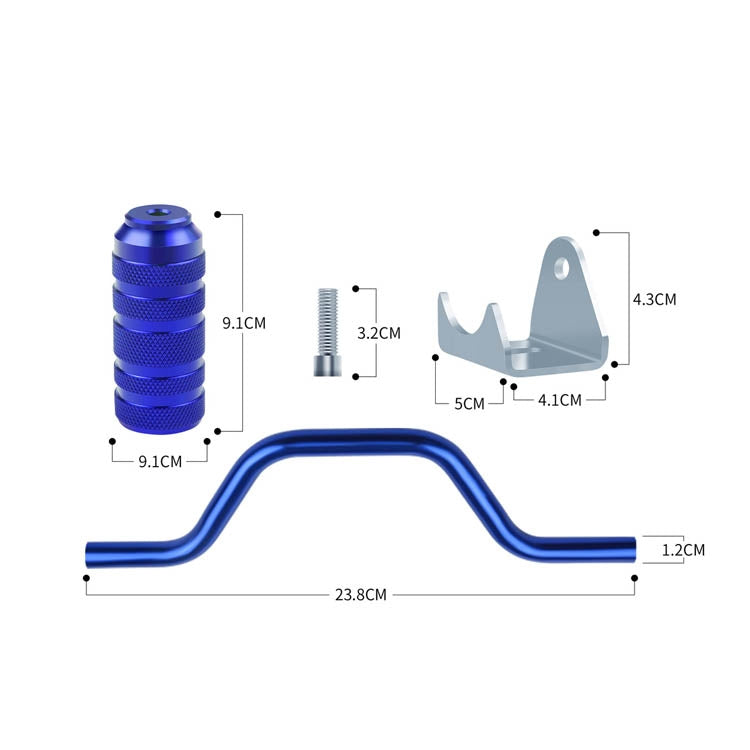 TF-2011 Motorcycle Modification Pedal Rod Universal Elbow Pedal(Blue) - In Car by buy2fix | Online Shopping UK | buy2fix