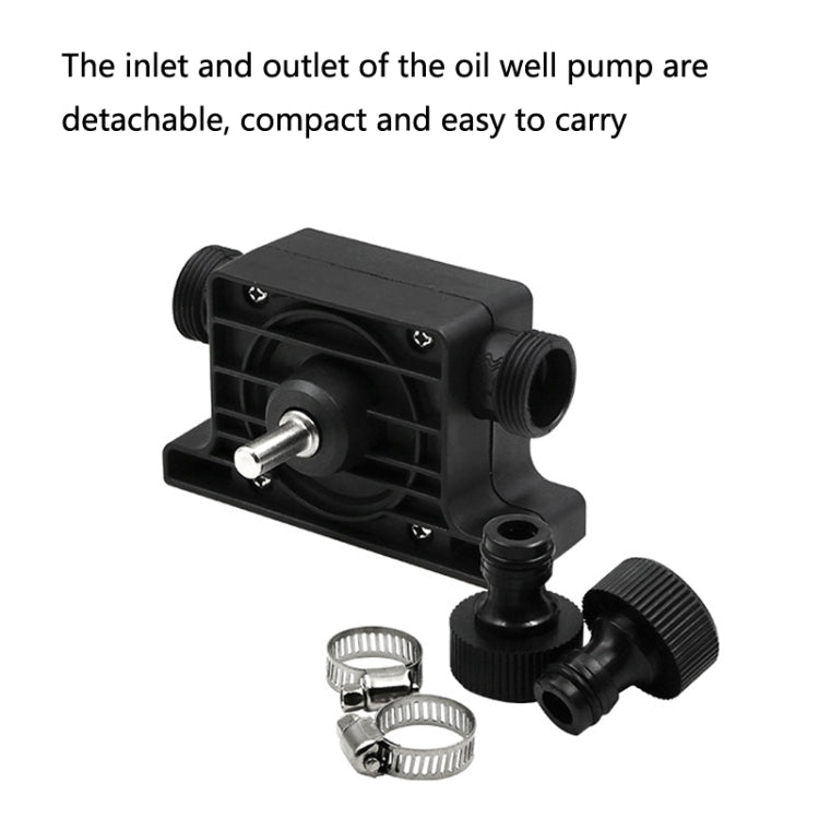 Portable Mini Water Pump Electric Drill Driven High Flow Oil Pump, Standard With Two Connectors(Black) - Others by buy2fix | Online Shopping UK | buy2fix