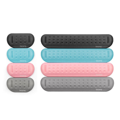Baona Silicone Memory Cotton Wrist Pad Massage Hole Keyboard Mouse Pad, Style: Medium Keyboard Rest (Blue) - Mouse Pads by Baona | Online Shopping UK | buy2fix