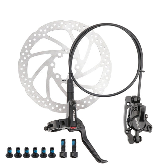 Meroca M800 Bicycle Brake Mountain Bike Universal Bilateral Brake Oil Pressure Disc Brake, Style: Right Front 800mm + Disc Brake - Outdoor & Sports by Meroca | Online Shopping UK | buy2fix