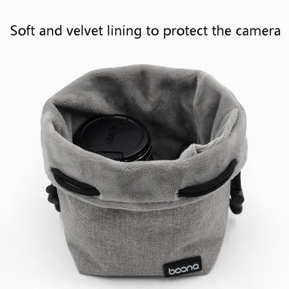 Benna Waterproof SLR Camera Lens Bag  Lens Protective Cover Pouch Bag, Color: Square Small(Gray) - Camera Accessories by Benna | Online Shopping UK | buy2fix