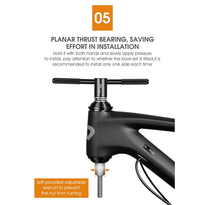 WEST BIKING Bicycle Headset Installation Removal Tools Bike Bottom Bracket Bearing Press Tool Bicycle Repair Tools(Black) - Outdoor & Sports by WEST BIKING | Online Shopping UK | buy2fix