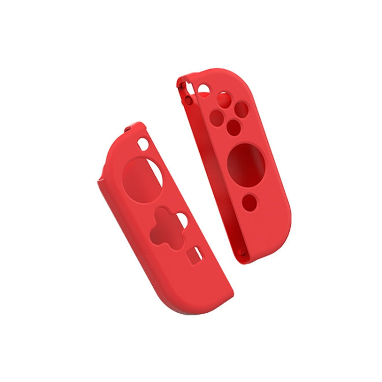 IINE Gamepad Silicone Flat Protective Sleeve Handle Split Silicone Case For Nintendo Switch Joy-Con(Double Red-L482) - Cases by IINE | Online Shopping UK | buy2fix