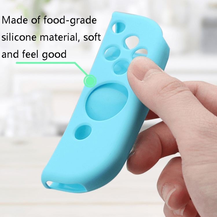 IINE Gamepad Silicone Flat Protective Sleeve Handle Split Silicone Case For Nintendo Switch Joy-Con(Red Blue-L501) - Cases by IINE | Online Shopping UK | buy2fix