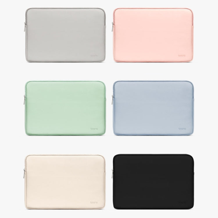 Baona BN-Q001 PU Leather Laptop Bag, Colour: Apricot + Power Bag, Size: 13/13.3/14 inch - 14.1 inch by Baona | Online Shopping UK | buy2fix