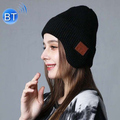 TR Ear-Covered Bluetooth Music Hat 5.0 Binaural Stereo Headphone Cap(Black) - Smart Wear by buy2fix | Online Shopping UK | buy2fix