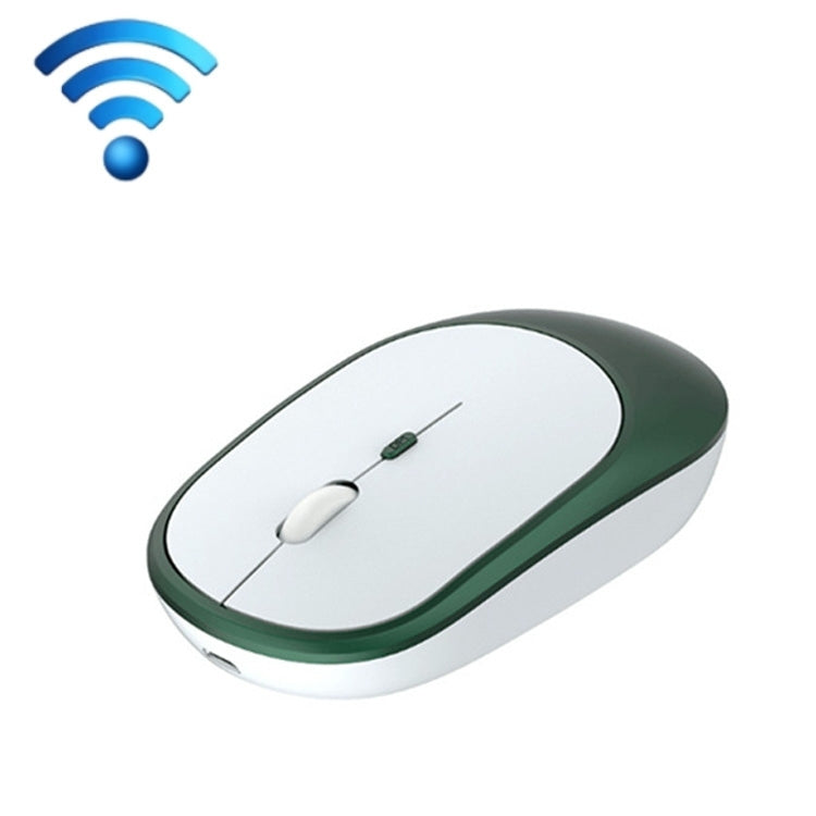 M030 4 Keys 1600DPI Laptop Office Mute Mouse, Style: Double Mode (Ink Green) - Wireless Mice by buy2fix | Online Shopping UK | buy2fix