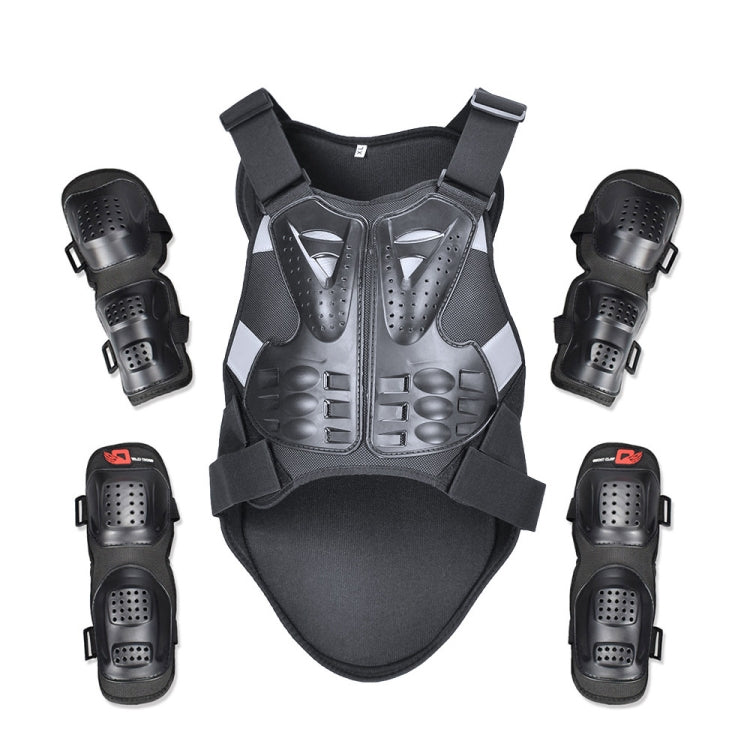 GHOST RACING GR-HJY08 Motorcycle Adult Protective Gear Anti-Fall Riding Clothes Hard Shell Protective Vest Suit, Size: L(Black) - Protective Gear by GHOST RACING | Online Shopping UK | buy2fix