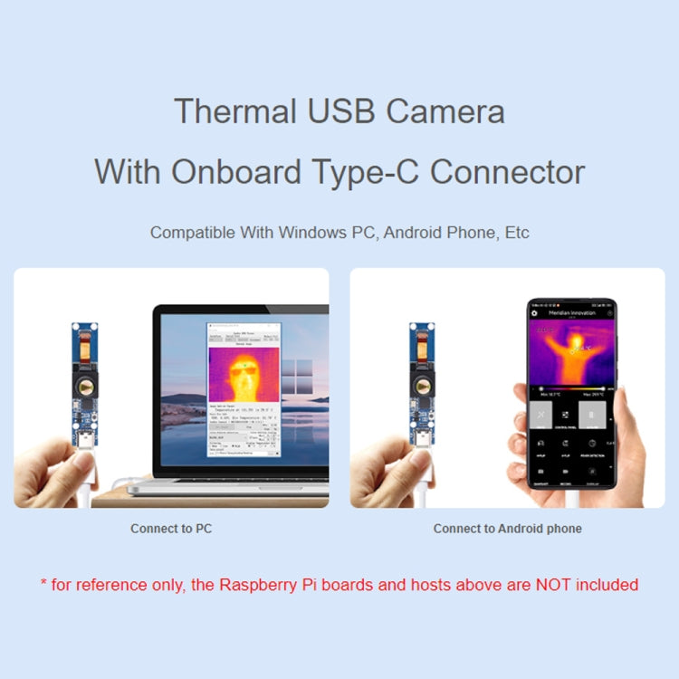 Waveshare Long-Wave IR Thermal Imaging Camera Module, 80×62 Pixels, 45°FOV(40PIN GPIO Header) - Module by Waveshare | Online Shopping UK | buy2fix